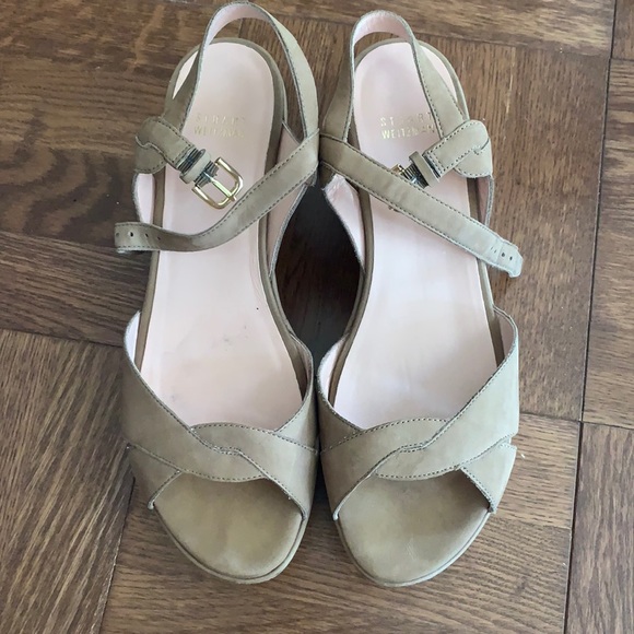 Stuart Weitzman Shoes - Stuart Weitzman Nude Wedges